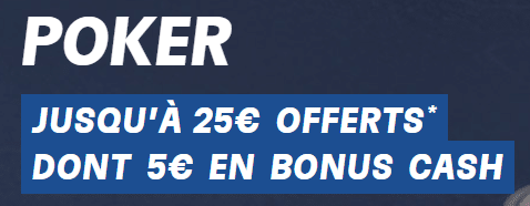 PMU bonus de bienvenue poker