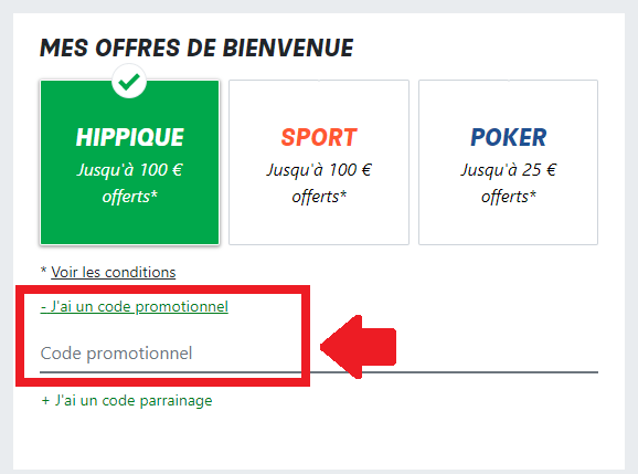 Formulaire Inscription PMU - 2eme etape