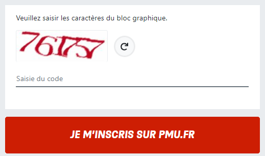 Formulaire Inscription PMU - 6eme etape