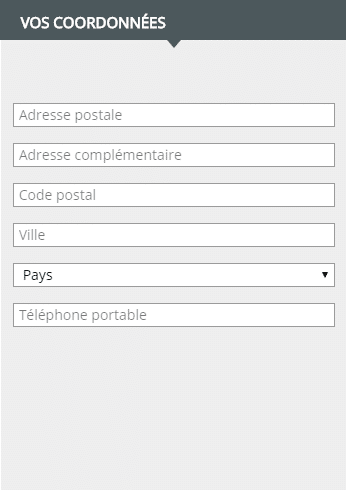 Inscription Zebet - Etape 2 sur 3